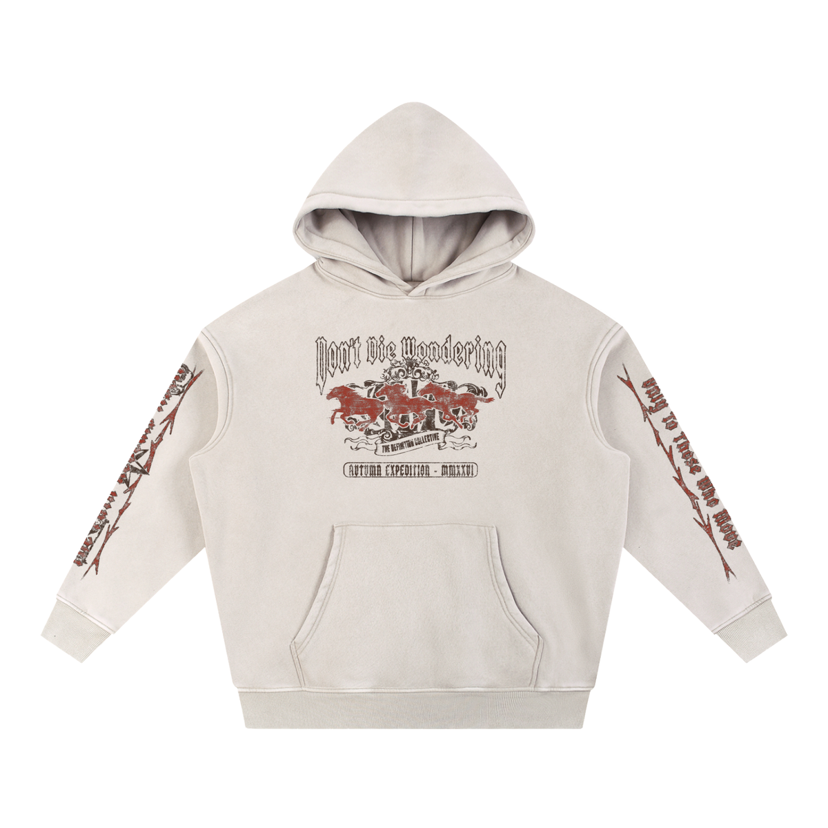 Snow Wash Fleece Oversize Hoodie